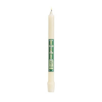 Picture of Dove with Shell Baptism Candle - Straight Side