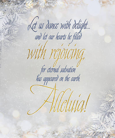 Picture of With Rejoicing Winter Bulletin, Large (Pkg of 50)