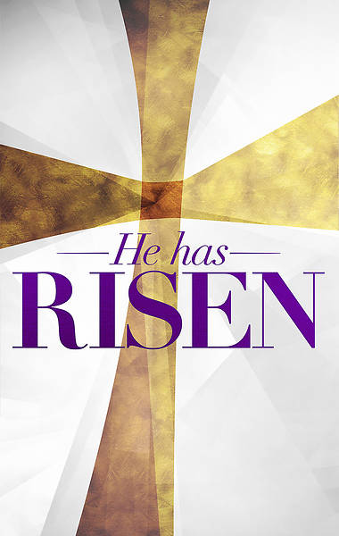 Picture of He Has Risen Symbols of Easter Banner