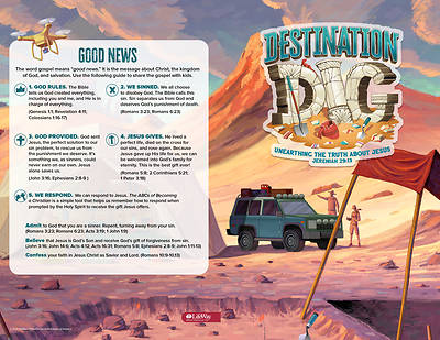 Picture of Vacation Bible School VBS 2021 Destination Dig Unearthing the Truth About Jesus Bulletins Pkg. 25