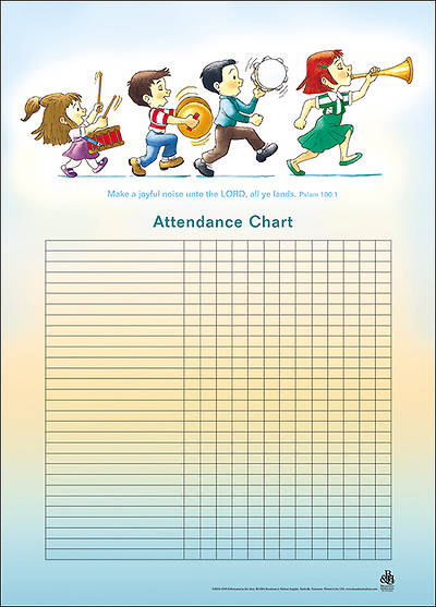 Picture of Music-Children's Attendance Chart
