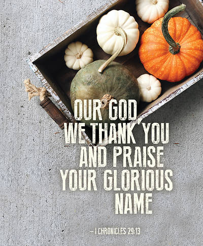Picture of Our God Thanksgiving Bulletin Large (Pkg of 50)