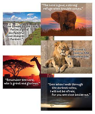 Picture of Vacation Bible School (VBS19) Roar Bible Verse Posters (set of 5)