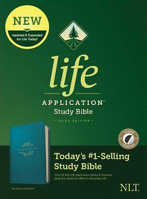 Picture of NLT Life Application Study Bible, Third Edition (Leatherlike, Teal Blue, Indexed)