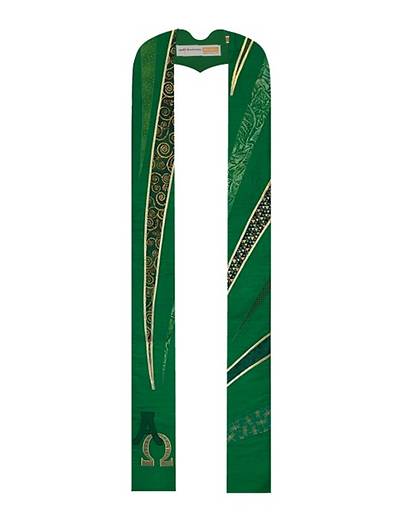 Picture of Beacon Stole Green Dupioni 52