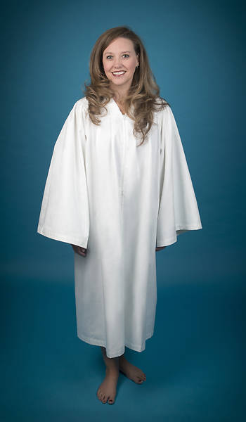 Picture of Pleated Baptismal Gown for Women