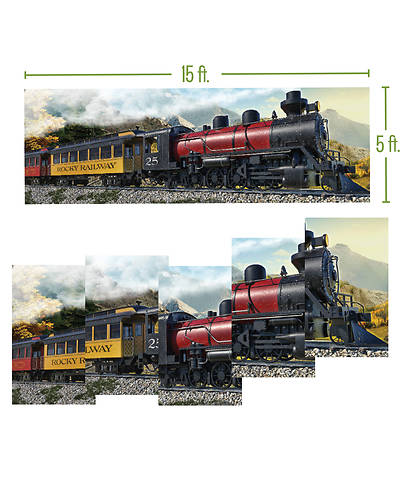 Picture of Vacation Bible School VBS 2021 Rocky Railway Giant Train Poster Pack (set of 5) (3'x 5')