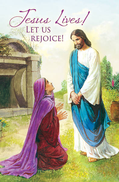 Picture of Jesus Lives! Let Us Rejoice! Easter Regular Size Bulletin