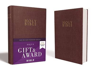 Picture of NRSV Gift and Award Bible, Leather-Look, Burgundy, Comfort Print