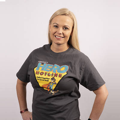 Picture of Vacation Bible School (VBS) Hero Hotline Leader T-Shirt - 2XL