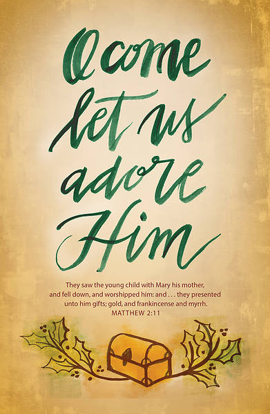 Picture of O Come Let Us Adore Him Christmas Bulletin
