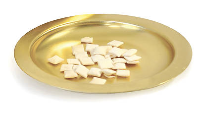 Picture of Small Brasstone Communion Bread Plate