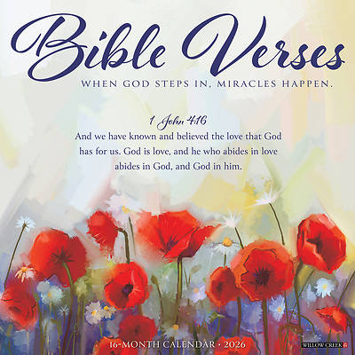 Picture of Bible Verses 2026 12 X 12 Wall Calendar