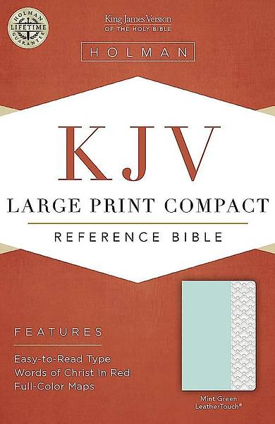 Picture of KJV Large Print Compact Bible, Mint Green Leathertouch