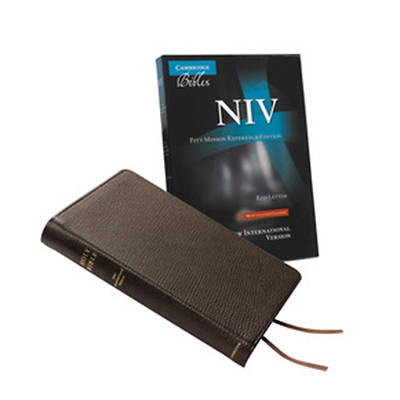 Picture of NIV Pitt Minion Reference Brown Goatskin Bible