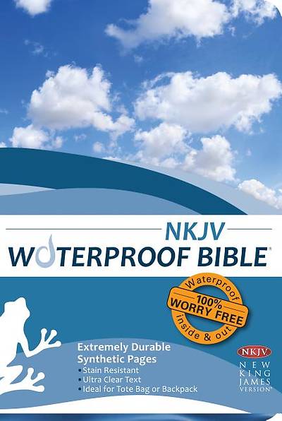 Picture of Waterproof Bible-NKJV-Blue Wave