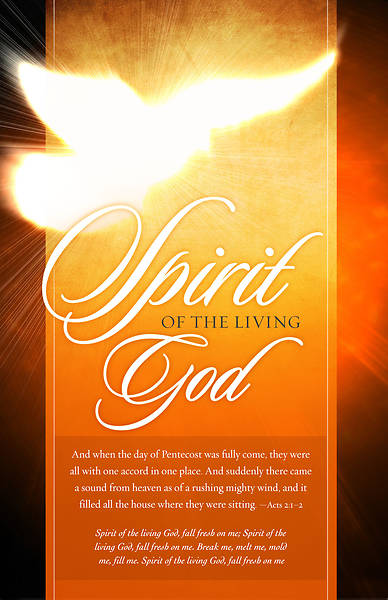 Picture of Spirit Of The Living God Pentecost Regular Size Bulletin