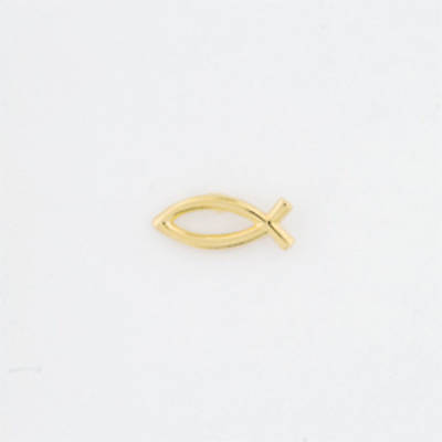 Picture of Gold Plated Lapel Pin - Open Fish