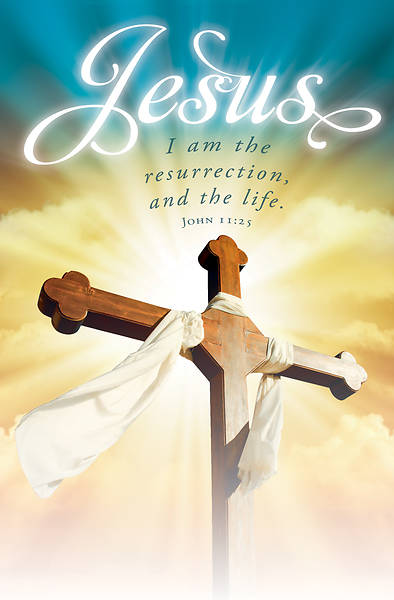 Picture of I Am the Resurrection Easter Regular Size Bulletin