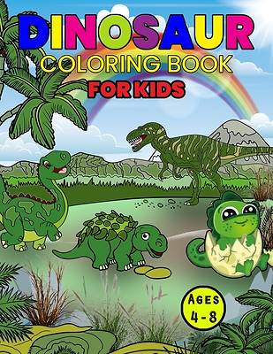 Picture of Dinosaur Coloring Book For Kids Ages 4-8