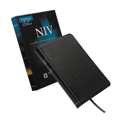 Picture of NIV Pitt Minion Reference Black Calf Split Leather Bible
