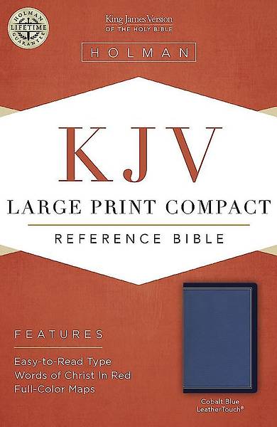 Picture of KJV Large Print Compact Bible, Cobalt Blue Leathertouch