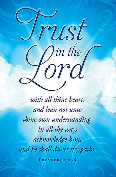 Picture of Trust in the Lord Bulletin - Pack of 100