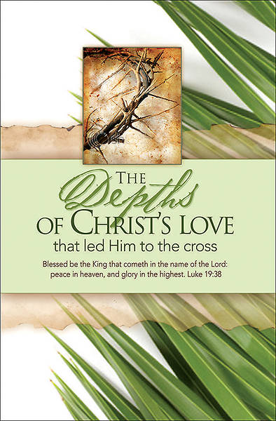 Picture of Christ's Love Palm Sunday Bulletin