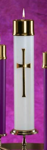 Picture of Lux Mundi Liquid Wax Latin Cross Christ Candle