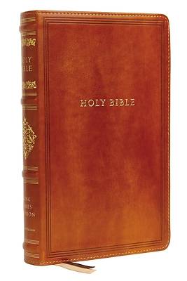 Picture of Kjv, Sovereign Collection Bible, Personal Size, Leathersoft, Brown, Red Letter Edition, Comfort Print