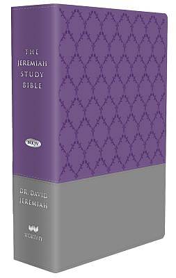 Picture of The Jeremiah Study Bible Purple/Gray Burnished Leatherluxe Thumb Index Edition