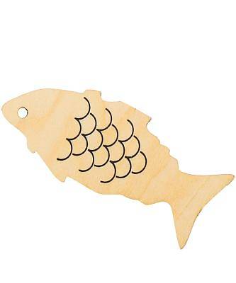 Picture of Miracle of Jesus Wooden Fish  (pkg. of 10 )