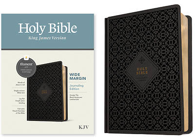 Picture of KJV Wide Margin Bible, Filament Enabled Edition (Red Letter, Hardcover Leatherlike, Ornate Tile Black)