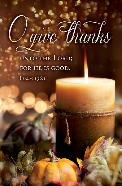 Picture of O Give Thanks Bulletin Regular Psalm 136:1