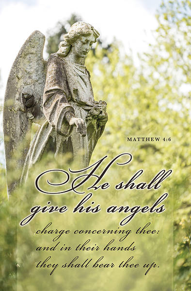 Picture of Shall Give Angels Inspirational Regular Size Bulletin