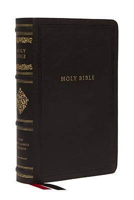 Picture of NKJV Large Print Reference Bible, Black Leathersoft, Red Letter, Comfort Print (Sovereign Collection)