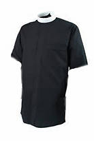 Picture of Reliant Short Sleeve Clergy Shirt with Neckband Collar