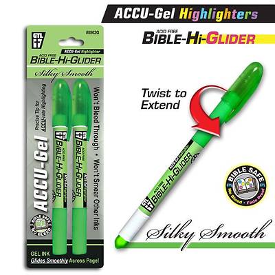 Picture of Accu-Gel Bible-Hi-Glider Green 2/Pk