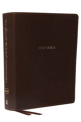 Picture of NKJV, Journal the Word Reference Bible, Imitation Leather, Brown, Red Letter Edition, Comfort Print