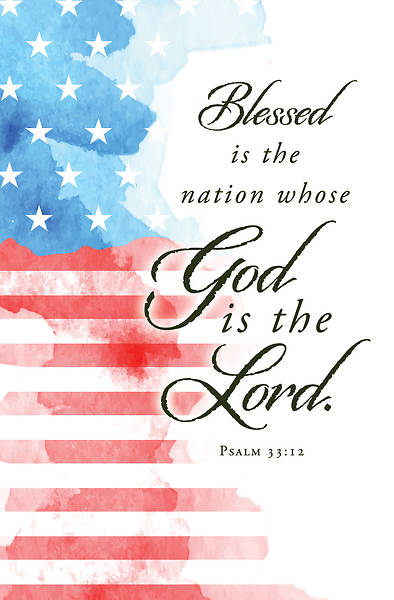 Picture of Bless is the Nation Patriotic Regular Size Bulletin