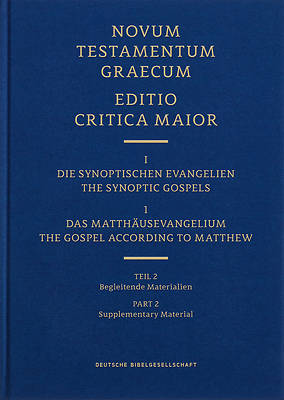 Novum Testamentum Graecum Editio Critica Maior, Vol. 1.1/2