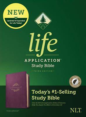 Picture of NLT Life Application Study Bible, Third Edition (Leatherlike, Purple, Indexed)