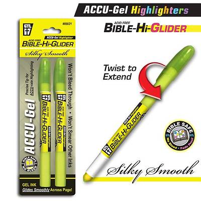 Picture of Accu-Gel Bible-Hi-Glider Yellow 2/Pk