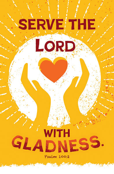 Picture of Serve the Lord with Gladness Servanthood Bulletin Regular