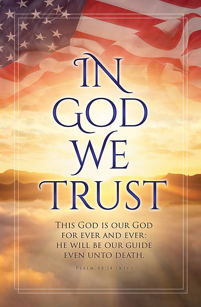 Picture of Patriotic In God We Trust Bulletin