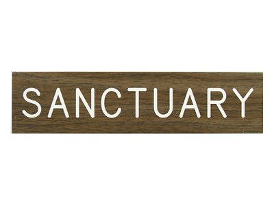 Picture of Sanctuary Formica Sign 2x8 with Adhesive Back