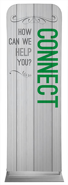 Picture of Connect Painted Wood Sleeve Banner