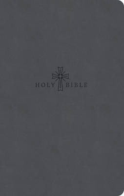 CSB Premium Gift Bible, Easy-To-Read Optimal Type, Charcoal Leathertouch