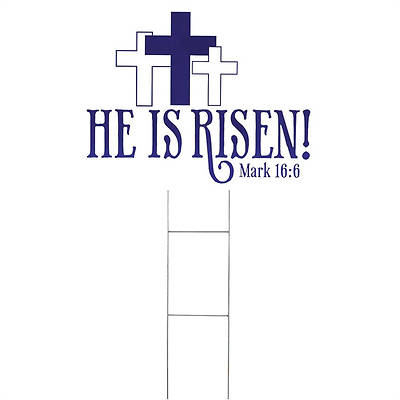 Picture of He Is Risen Yard Sign
