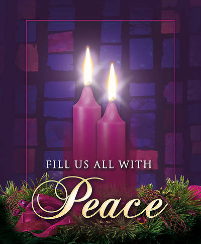Picture of Fill Us With Peace Advent Week 2 Bulletin Legal (Pkg of 100)